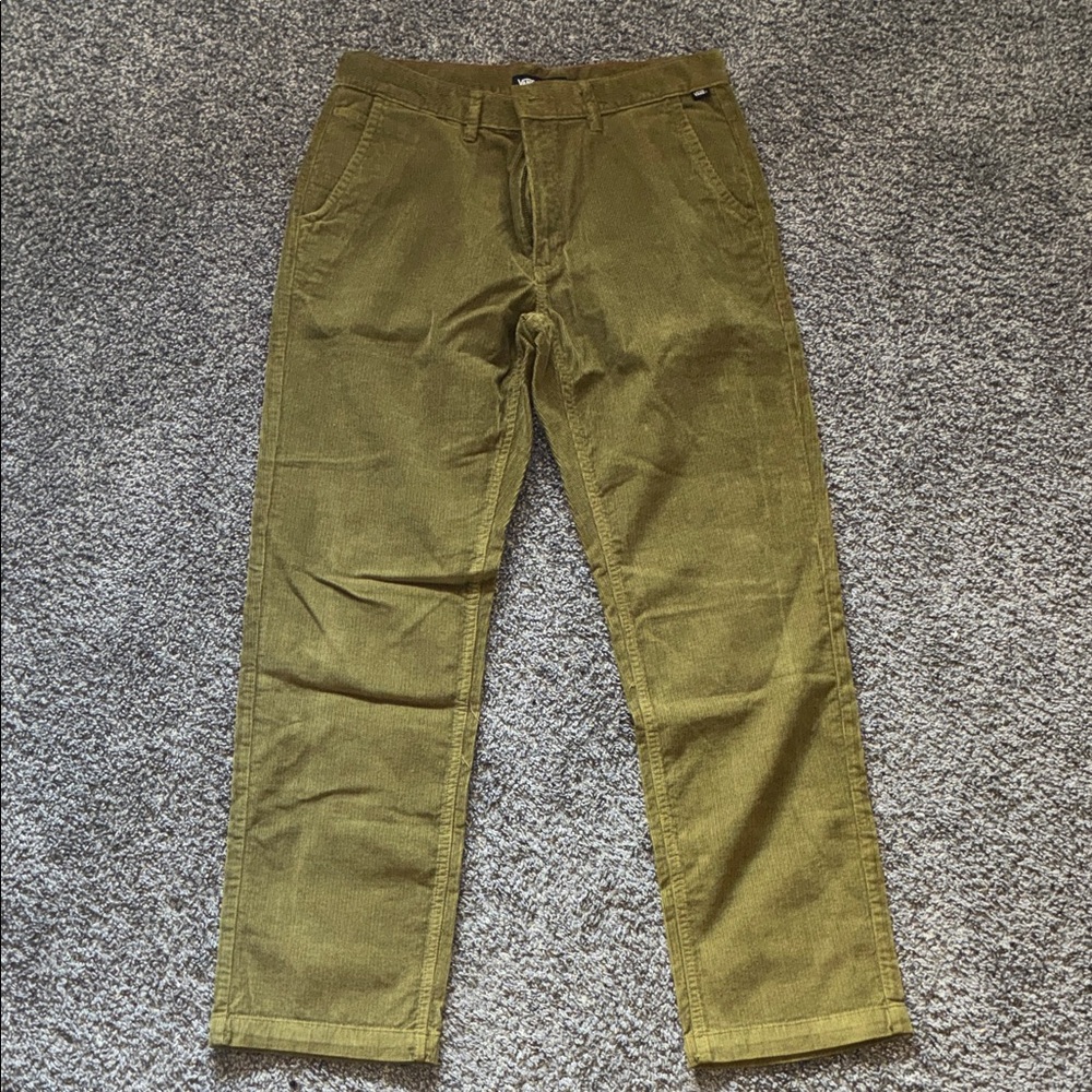 Vans Olive Green Chino Corduroy Pants